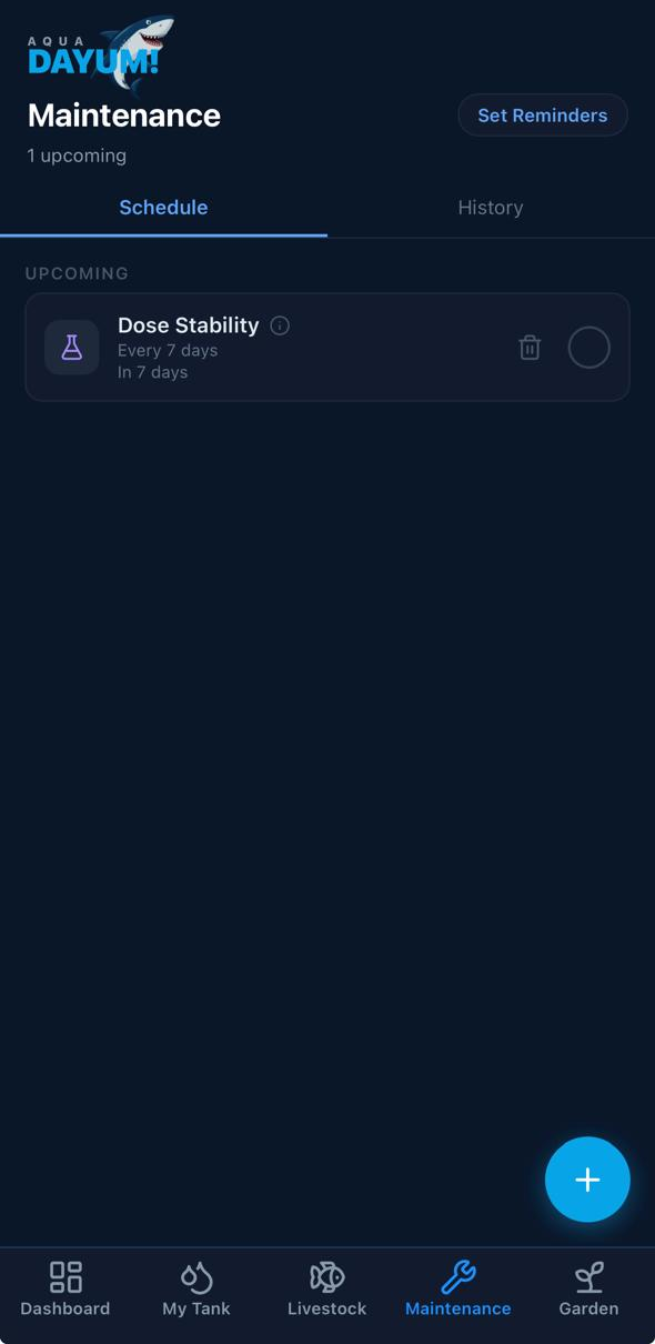 Maintenance Scheduling